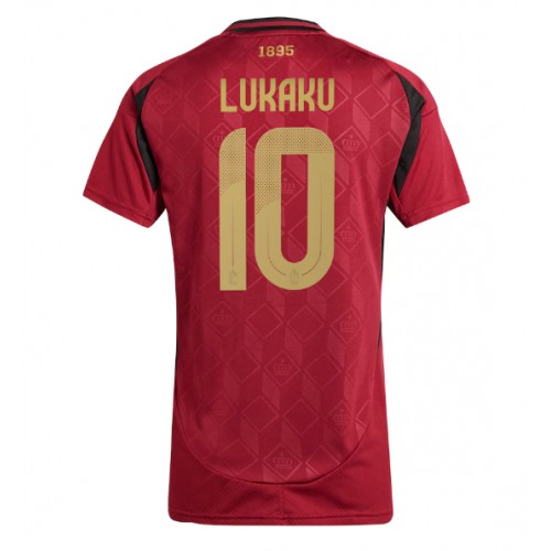 Belgija Romelu Lukaku #10 Domaci Dres za Ženska EP 2024 Kratak Rukav